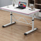 Contemporary Standing Desk Converter Rectangular Office Desk White-Pink Clearhalo 'furn' 'furn_office_desk' 'Furniture' 'Office Desks' 'Office Furniture' 'office_desk' 6296675