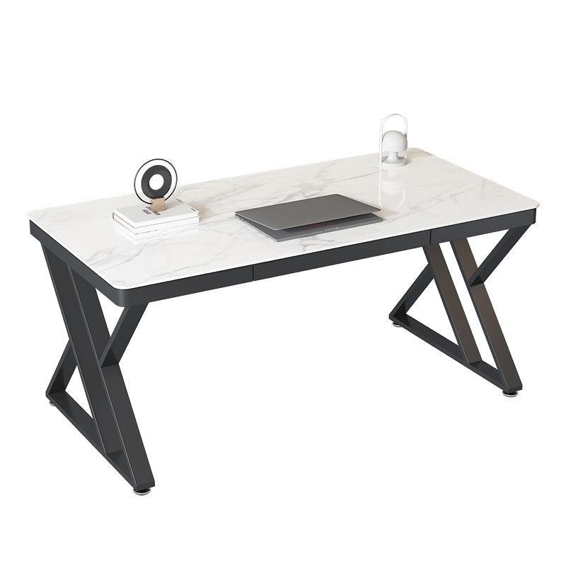 29 "H Glam Writing Desk Bureau de bureau en métal rectangulaire pour le bureau