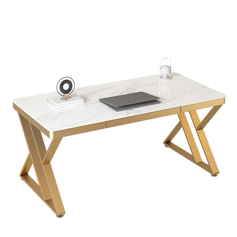 29 "H Glam Writing Desk Bureau de bureau en métal rectangulaire pour le bureau