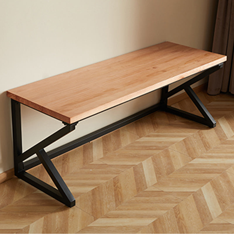 Industrieel schrijfbureau rechthoekig vast hout dennenkantoor bureau