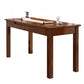 21" Wide Contemporary Writing Desk Rubberwood Solid Wood Office Desk 39.4"L x 21.7"W x 29.5"H Nut-Brown Clearhalo 'furn' 'furn_office_desk' 'Furniture' 'Office Desks' 'Office Furniture' 'office_desk' 6296765
