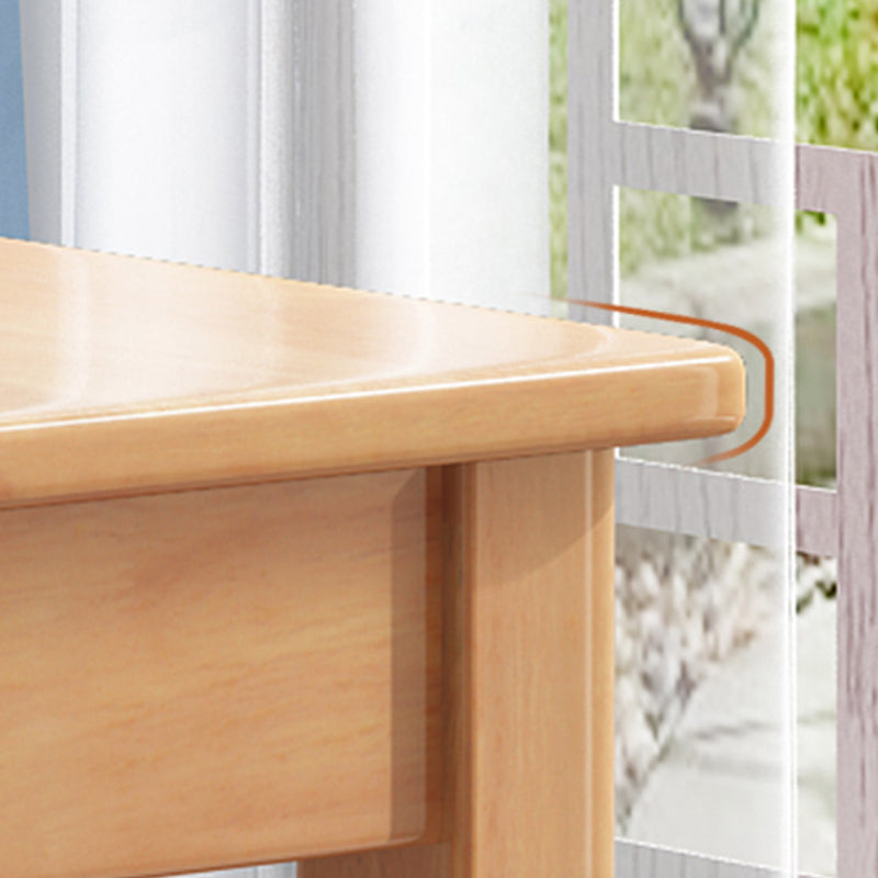 21" Wide Contemporary Writing Desk Rubberwood Solid Wood Office Desk Clearhalo 'furn' 'furn_office_desk' 'Furniture' 'Office Desks' 'Office Furniture' 'office_desk' 6296768