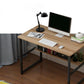 Bureau d'écriture rectangulaire en bois bureau de bureau avec des jambes en métal