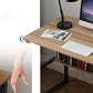 Bureau d'écriture rectangulaire en bois bureau de bureau avec des jambes en métal