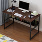 Bureau d'écriture rectangulaire en bois bureau de bureau avec des jambes en métal