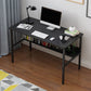 Bureau d'écriture rectangulaire en bois bureau de bureau avec des jambes en métal