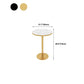 Glam Bar Table in Metal Pedestal Faux Marble Top Bar Dining Table for Small Places Clearhalo 'Bar Furniture' 'Bar Tables' 'bar_tables' 'furn' 'furn_bar_tables' 'Furniture' 'Kitchen & Dining Furniture' 6296990