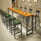 Industrial Bar Table Solid Wood Bar Height Rectangle Pub Table for Breakroom Without Chairs Clearhalo 'Bar Furniture' 'Bar Tables' 'bar_tables' 'furn' 'furn_bar_tables' 'Furniture' 'Kitchen & Dining Furniture' 6297013