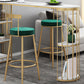 Modern Sintered Stone Bar Table Metal Base Dining Table with Storage Shelves Clearhalo 'Bar Furniture' 'Bar Tables' 'bar_tables' 'furn' 'furn_bar_tables' 'Furniture' 'Kitchen & Dining Furniture' 6297041