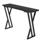 Table de Bar rectangulaire en pierre frittée, Base de traîneau, Table à manger pour cuisine et salon