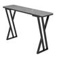 Table de Bar rectangulaire en pierre frittée, Base de traîneau, Table à manger pour cuisine et salon