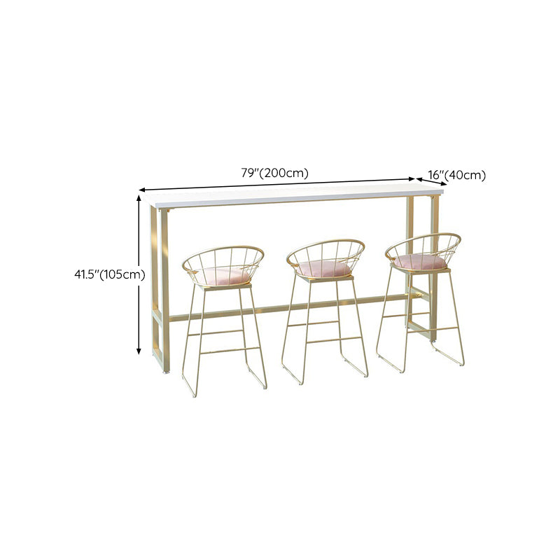 Rectangle Bar Table Contemporary Pub Table for Indoor and Breakroom Clearhalo 'Bar Furniture' 'Bar Tables' 'bar_tables' 'furn' 'furn_bar_tables' 'Furniture' 'Kitchen & Dining Furniture' 6297140