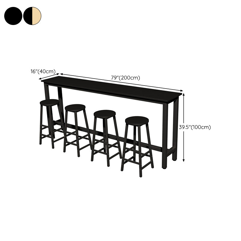 Industrial Bar Table Rectangle Pub Table for Outdoor and Breakroom Clearhalo 'Bar Furniture' 'Bar Tables' 'bar_tables' 'furn' 'furn_bar_tables' 'Furniture' 'Kitchen & Dining Furniture' 6297169