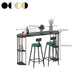 Oval Pub Table Bar Height Glam Bar Table for Indoor and Breakroom Clearhalo 'Bar Furniture' 'Bar Tables' 'bar_tables' 'furn' 'furn_bar_tables' 'Furniture' 'Kitchen & Dining Furniture' 6297193