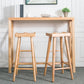 Mesa de Bar rectangular, mesa de Pub contemporánea de madera maciza para interiores