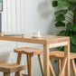 Mesa de Bar rectangular, mesa de Pub contemporánea de madera maciza para interiores