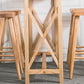 Mesa de Bar rectangular, mesa de Pub contemporánea de madera maciza para interiores