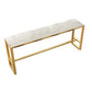 Glam Bar-height Table Rectangular and White Top Table for Living Room Clearhalo 'Bar Furniture' 'Bar Tables' 'bar_tables' 'furn' 'furn_bar_tables' 'Furniture' 'Kitchen & Dining Furniture' 6297230