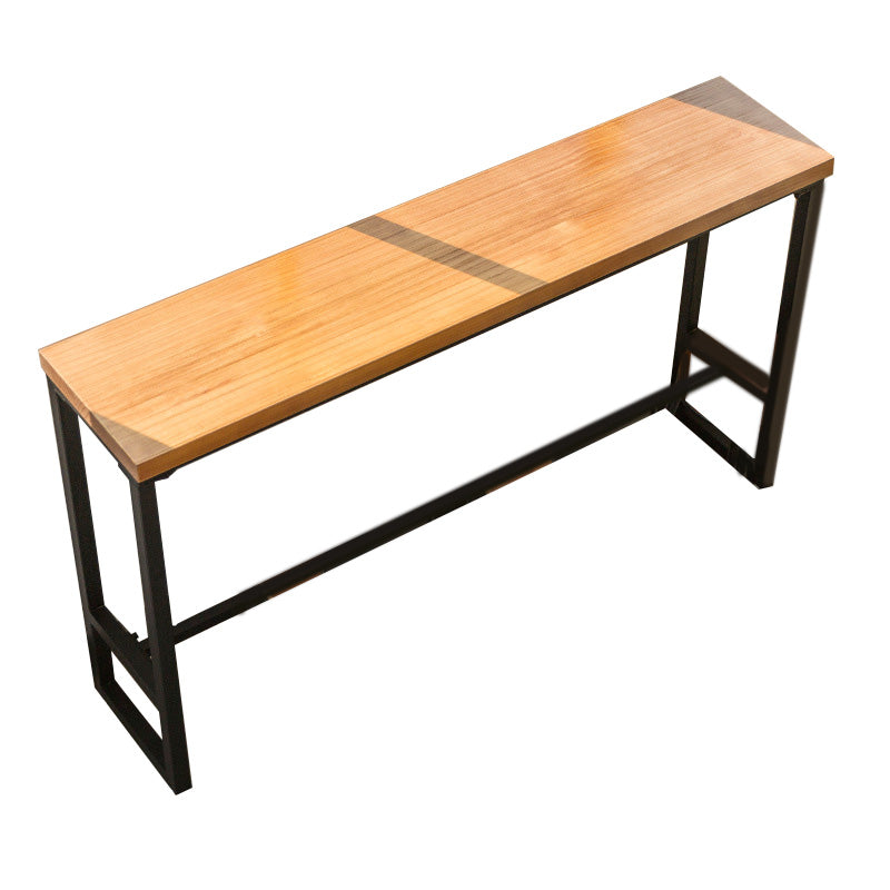 Modern Bar-height Table Solid Wood Top 41.3-inch Height Table for Patio Use Without Chairs Clearhalo 'Bar Furniture' 'Bar Tables' 'bar_tables' 'furn' 'furn_bar_tables' 'Furniture' 'Kitchen & Dining Furniture' 6297271