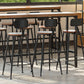 Modern Bar-height Table Solid Wood Top 41.3-inch Height Table for Patio Use Clearhalo 'Bar Furniture' 'Bar Tables' 'bar_tables' 'furn' 'furn_bar_tables' 'Furniture' 'Kitchen & Dining Furniture' 6297278