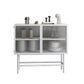 Modern 35" Storage Cabinet Glass Door Buffet Cabinet for Dining Room Clearhalo 'Display & China Cabinets' 'display_china_cabinets' 'furn' 'furn_display_china_cabinets' 'Furniture' 'Kitchen & Dining Furniture' 6297463