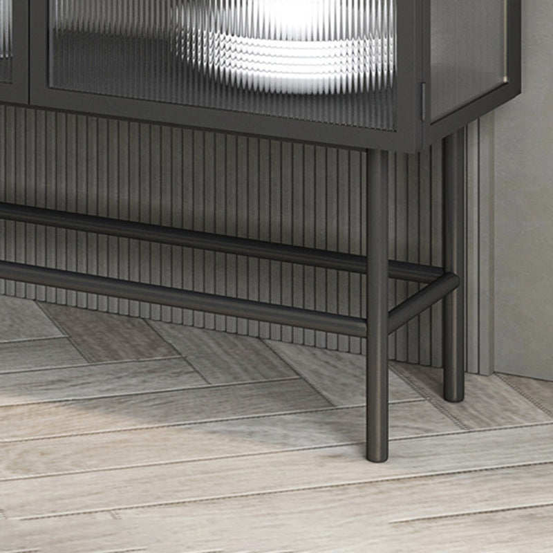 Modern 35" Storage Cabinet Glass Door Buffet Cabinet for Dining Room Clearhalo 'Display & China Cabinets' 'display_china_cabinets' 'furn' 'furn_display_china_cabinets' 'Furniture' 'Kitchen & Dining Furniture' 6297465