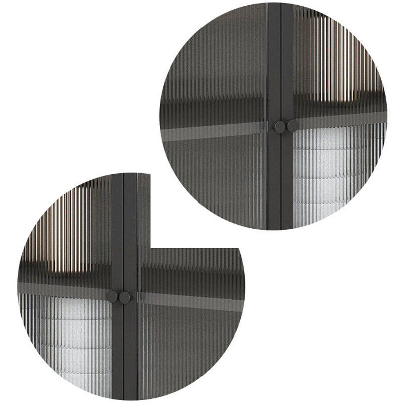 Modern 35" Storage Cabinet Glass Door Buffet Cabinet for Dining Room Clearhalo 'Display & China Cabinets' 'display_china_cabinets' 'furn' 'furn_display_china_cabinets' 'Furniture' 'Kitchen & Dining Furniture' 6297466