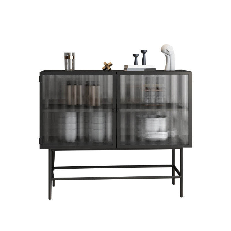 Modern 35" Storage Cabinet Glass Door Buffet Cabinet for Dining Room Clearhalo 'Display & China Cabinets' 'display_china_cabinets' 'furn' 'furn_display_china_cabinets' 'Furniture' 'Kitchen & Dining Furniture' 6297468