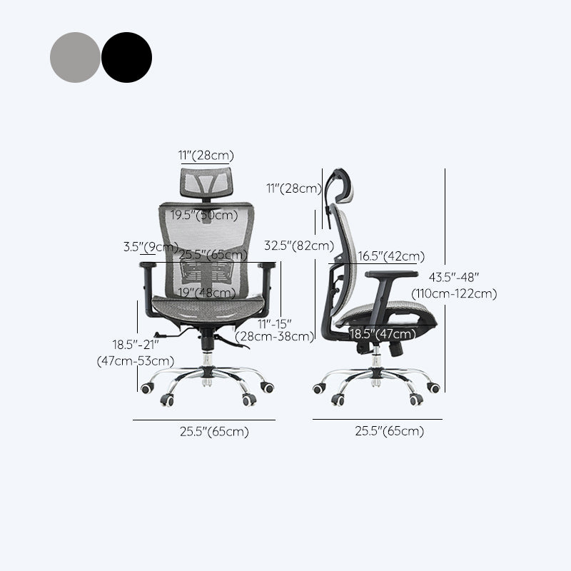 Silla de escritorio moderna Silla de computadora de malla Silla de conferencia con respaldo alto con ruedas