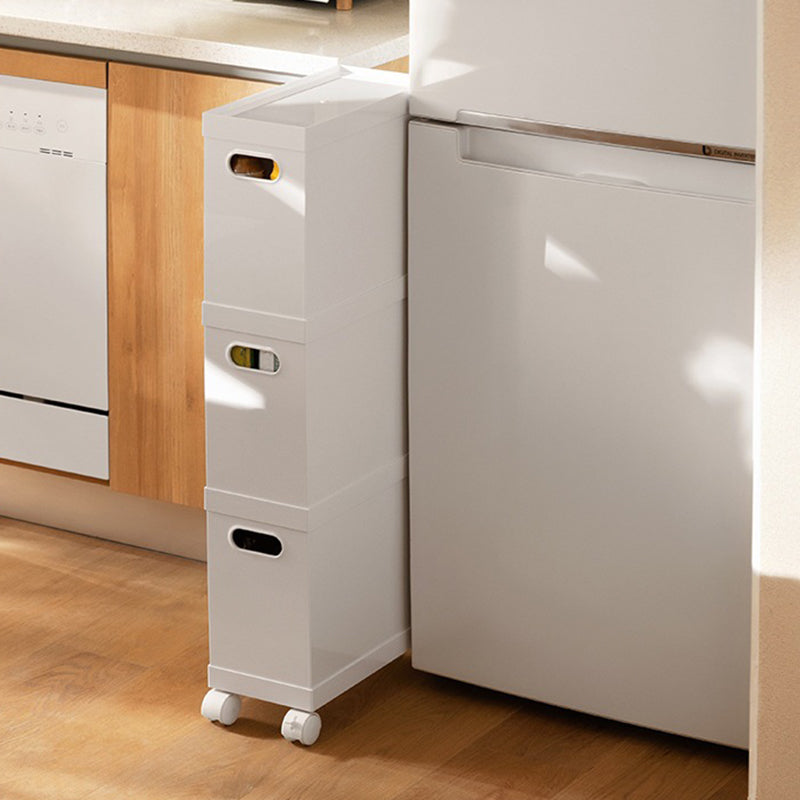 Classeur simple à roulettes de couleur unie, classeur détaillé pour la maison ou le bureau