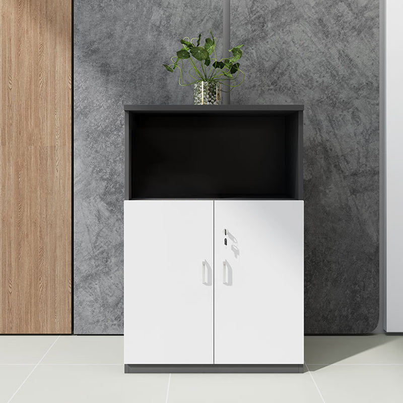 Scandinavian Style Lateral Filing Cabinet Wood Filing Cabinet with Locking Storage 31"L x 16"W x 48"H Clearhalo 'Filing Cabinets' 'filling_cabinets' 'furn' 'furn_filling_cabinets' 'Furniture' 'Office Furniture' 6297547