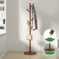 Solid Wood Free Standing Hall Tree Contemporary Hall Stand for Living Room 16"L x 16"W x 69"H Brown Clearhalo 'Entry & Mudroom Furniture' 'furn' 'furn_hall_tree_coat_racks' 'Furniture' 'Hall Trees & Coat Racks' 'hall_tree_coat_racks' 6297615