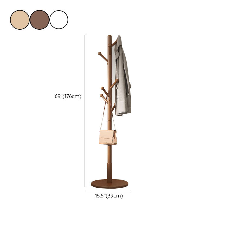 Solid Wood Free Standing Hall Tree Contemporary Hall Stand for Living Room Clearhalo 'Entry & Mudroom Furniture' 'furn' 'furn_hall_tree_coat_racks' 'Furniture' 'Hall Trees & Coat Racks' 'hall_tree_coat_racks' 6297637