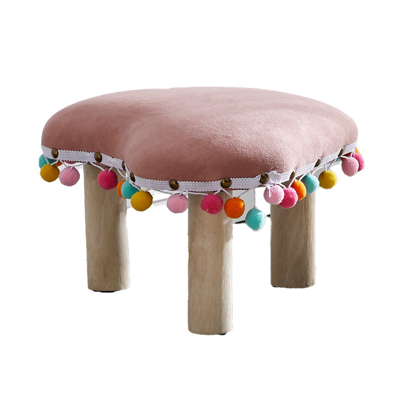 Orange Modern Standard Cotton Tear Resistant Standard for Living Room Pink 1 Piece Clearhalo 'furn' 'furn_ottomans_poufs' 'Furniture' 'Living Room Furniture' 'Ottomans & Poufs' 'ottomans_poufs' 6297772