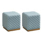 Orange Modern Cube Water Resistant Square Cube for Living Room Sky Blue Square 2 Piece Set Clearhalo 'furn' 'furn_ottomans_poufs' 'Furniture' 'Living Room Furniture' 'Ottomans & Poufs' 'ottomans_poufs' 6297982