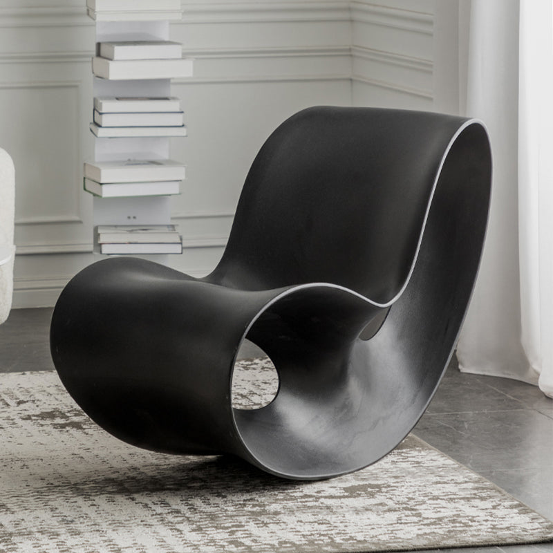 Silla de asiento de plástico moderna silla de plástico Rocking Accent Accent para sala de estar