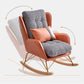 Faux Leather Modern Rocking Chair Water Resistant Rocker Chair with Pillow Clearhalo 'Chairs & Seating' 'furn' 'furn_rocking_chairs' 'Furniture' 'Living Room Furniture' 'Rocking Chairs' 'rocking_chairs' 6298077