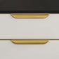 Glam Glass TV Stand Console Enclosed Storage TV Media Stand for Living Room Clearhalo 'furn' 'furn_tv_stands_entertainment_centers' 'Furniture' 'Living Room Furniture' 'TV Stands & Entertainment Centers' 'TV Stands & Media Storage Furniture' 'tv_stands_entertainment_centers' 6298973