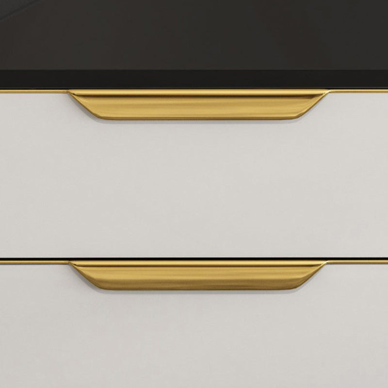 Glam Glass TV Stand Console Enclosed Storage TV Media Stand for Living Room Clearhalo 'furn' 'furn_tv_stands_entertainment_centers' 'Furniture' 'Living Room Furniture' 'TV Stands & Entertainment Centers' 'TV Stands & Media Storage Furniture' 'tv_stands_entertainment_centers' 6298973