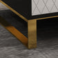 Glam Glass TV Stand Console Enclosed Storage TV Media Stand for Living Room Clearhalo 'furn' 'furn_tv_stands_entertainment_centers' 'Furniture' 'Living Room Furniture' 'TV Stands & Entertainment Centers' 'TV Stands & Media Storage Furniture' 'tv_stands_entertainment_centers' 6298974