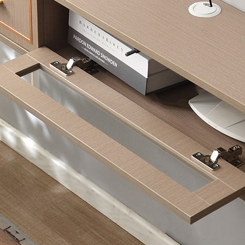 Modern Wood TV Stand Console Floating TV Media Stand with Drawers for Living Room Clearhalo 'furn' 'furn_tv_stands_entertainment_centers' 'Furniture' 'Living Room Furniture' 'TV Stands & Entertainment Centers' 'TV Stands & Media Storage Furniture' 'tv_stands_entertainment_centers' 6299076
