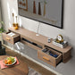Modern Wood TV Stand Console Floating TV Media Stand with Drawers for Living Room Clearhalo 'furn' 'furn_tv_stands_entertainment_centers' 'Furniture' 'Living Room Furniture' 'TV Stands & Entertainment Centers' 'TV Stands & Media Storage Furniture' 'tv_stands_entertainment_centers' 6299080