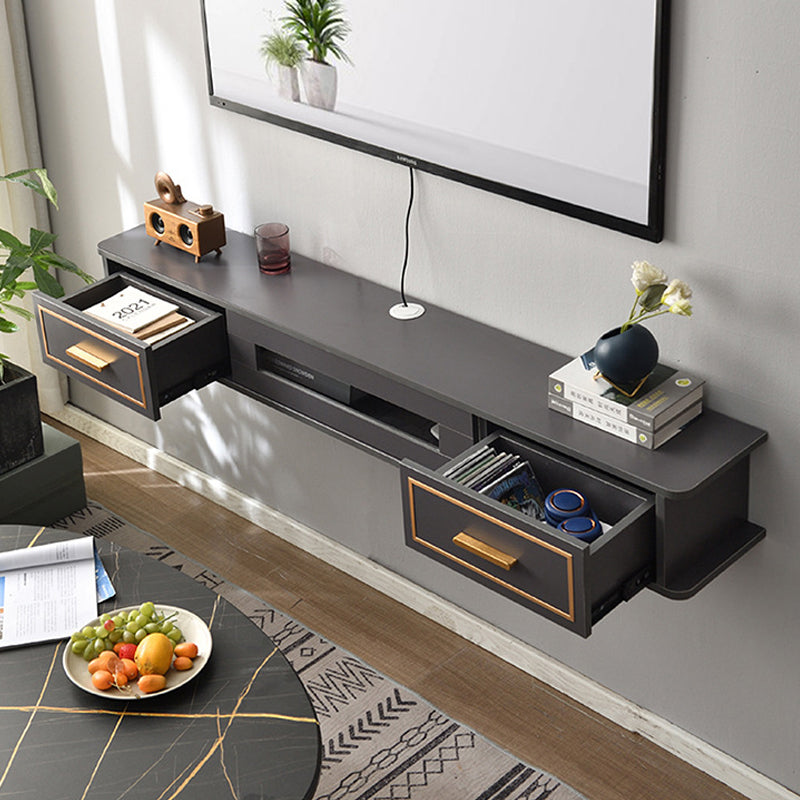 Modern Wood TV Stand Console Floating TV Media Stand with Drawers for Living Room Clearhalo 'furn' 'furn_tv_stands_entertainment_centers' 'Furniture' 'Living Room Furniture' 'TV Stands & Entertainment Centers' 'TV Stands & Media Storage Furniture' 'tv_stands_entertainment_centers' 6299081