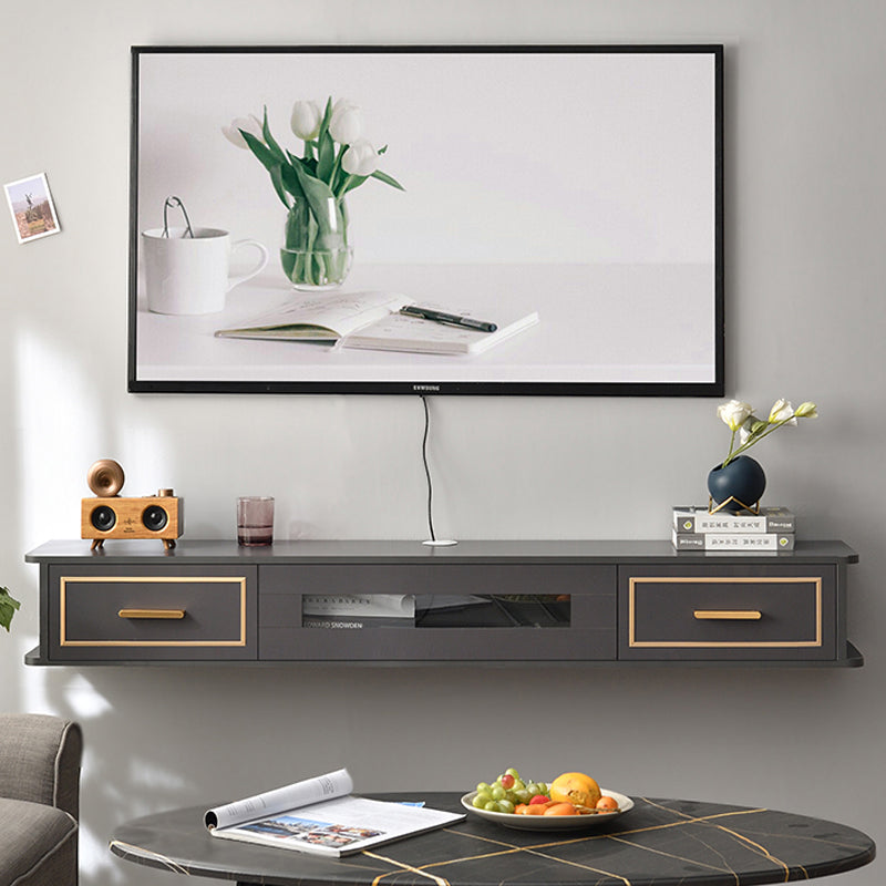 Modern Wood TV Stand Console Floating TV Media Stand with Drawers for Living Room Clearhalo 'furn' 'furn_tv_stands_entertainment_centers' 'Furniture' 'Living Room Furniture' 'TV Stands & Entertainment Centers' 'TV Stands & Media Storage Furniture' 'tv_stands_entertainment_centers' 6299082