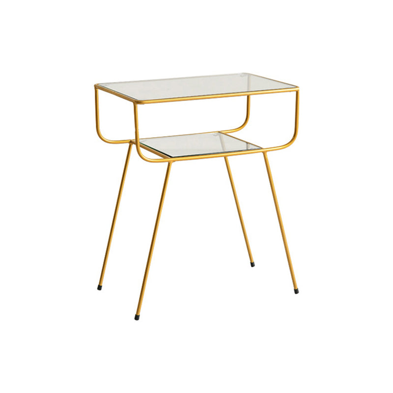 Armoire de chevet en métal de lit contemporain pour chambre à coucher