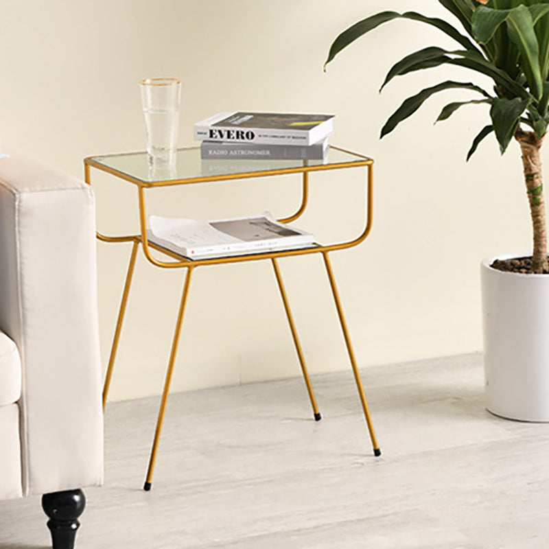 Armoire de chevet en métal de lit contemporain pour chambre à coucher