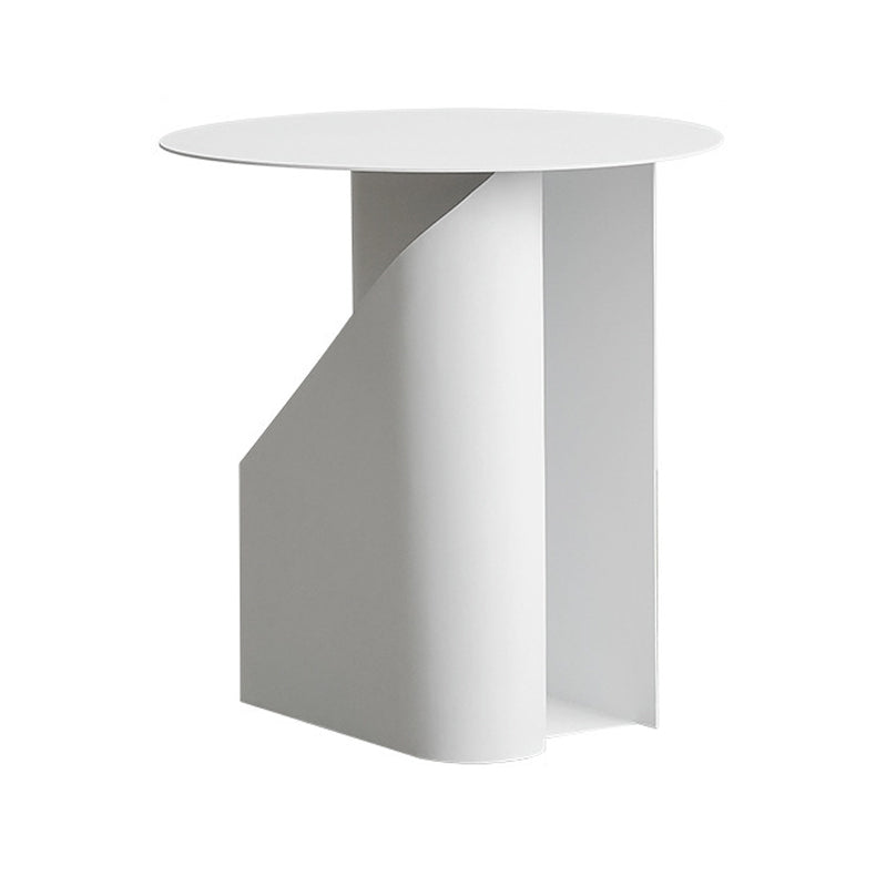 Comodino di ferro contemporaneo tavolo da notte aperto con 1 scaffale, alto 18,5 "