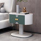 Drawer Storage Bedside Cabinet Modern Bed Nightstand for Bedroom White-Green 1 Piece Clearhalo 'Bedroom Furniture' 'furn' 'furn_night_stand' 'Furniture' 'night_stand' 'Nightstands' 6299183