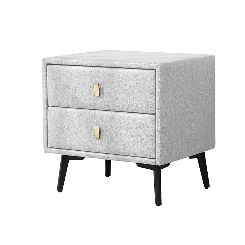 Table de nuit en bois artificiel 2 tiroirs table de nuit pour chambre à coucher