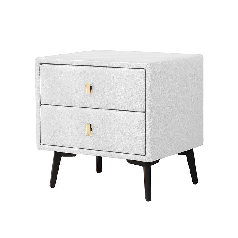 Table de nuit en bois artificiel 2 tiroirs table de nuit pour chambre à coucher